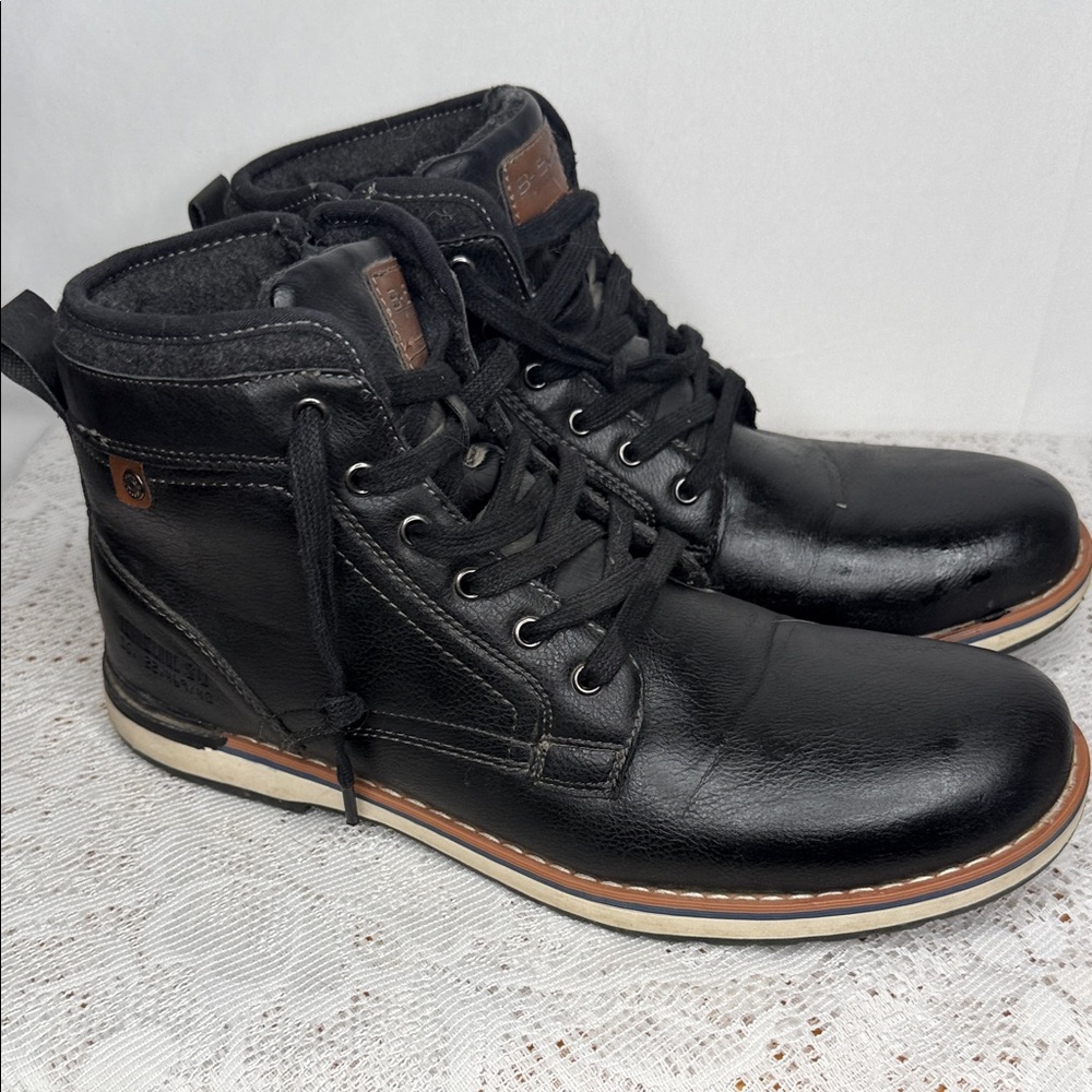 B-52 by Bullboxer Bennington leather lace up high top boots sz 11